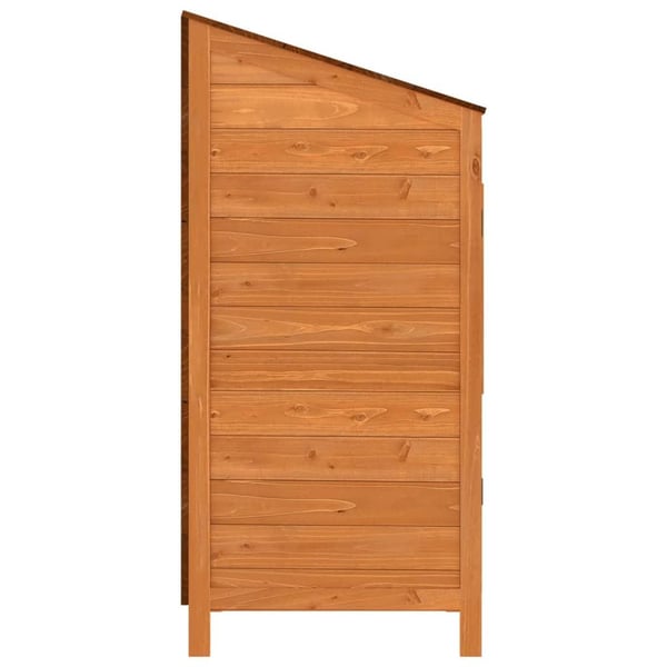 vidaXL haveskur 55x52x112 cm massivt grantræ brun