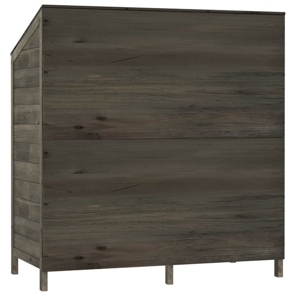 vidaXL Hageskur antrasitt 102x52x112 cm heltre gran