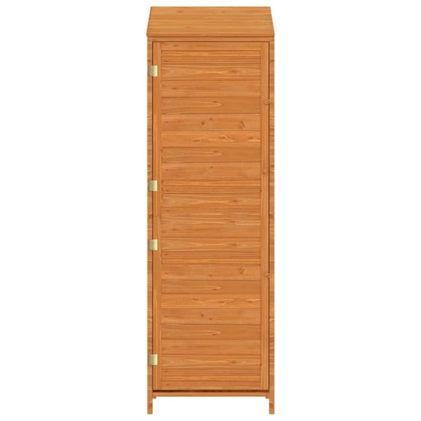 vidaXL Hageskur brun 55x52x174,5 cm heltre gran