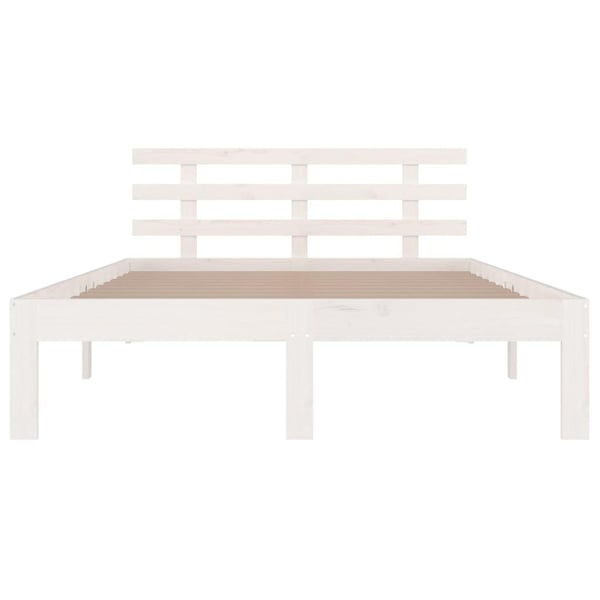 vidaXL Sengeramme hvit heltre 120x190 cm Small Double