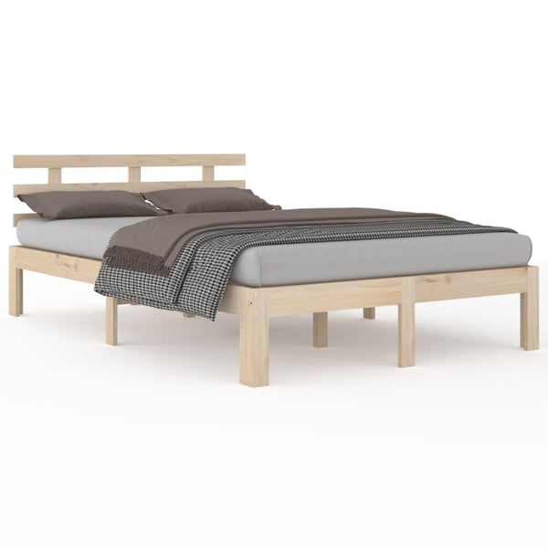 vidaXL Sengeramme heltre 120x190 cm Small Double