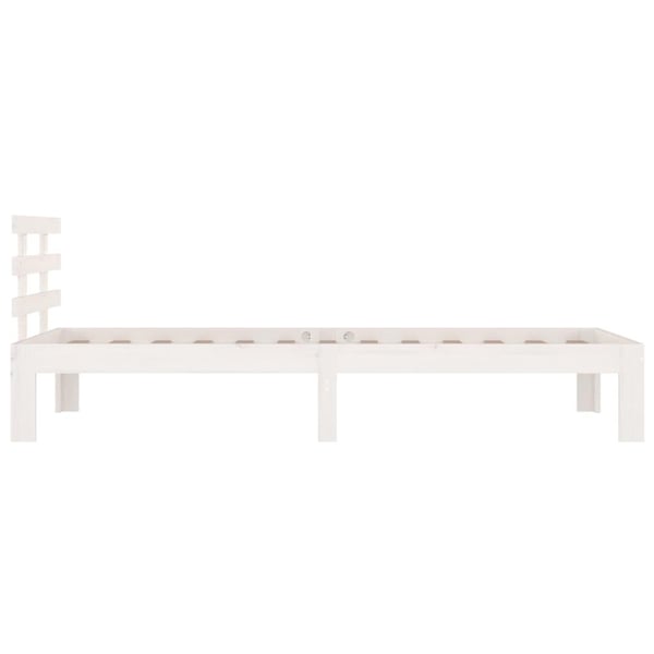 vidaXL Sengeramme hvit heltre 100x200 cm