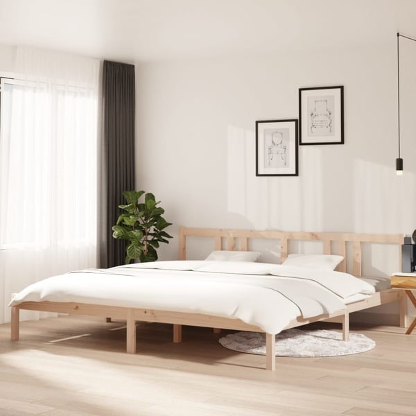 vidaXL sengeramme 200x200 cm massivt træ