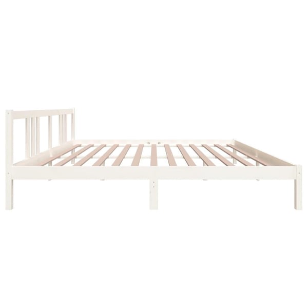 vidaXL Sengeramme hvit heltre 200x200 cm