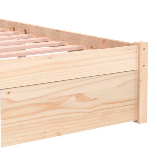 vidaXL Sengeramme heltre 75x190 cm