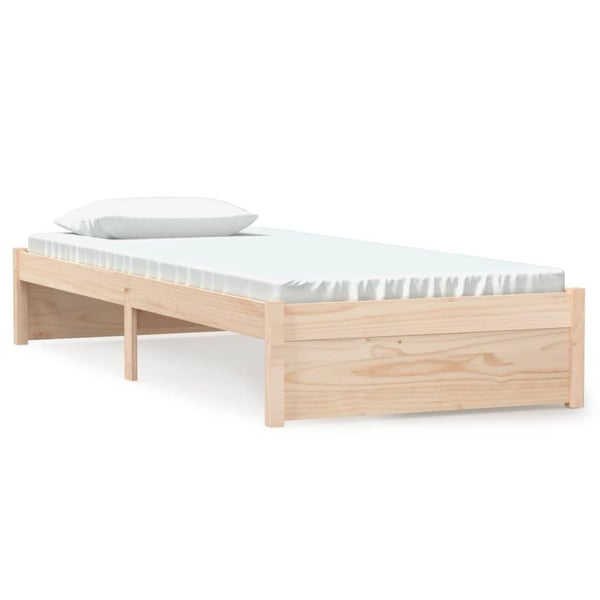 vidaXL Sengeramme heltre 75x190 cm