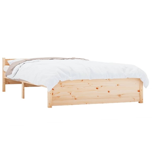 vidaXL Sengeramme heltre 135x190 cm Double