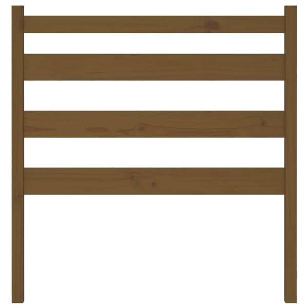 vidaXL Sengegavl honningbrun 81x4x100 cm heltre furu