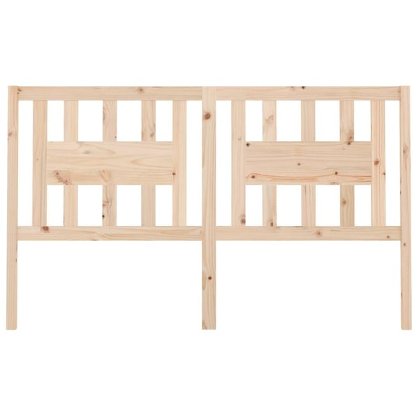 vidaXL Sengegavl 141x4x100 cm heltre furu