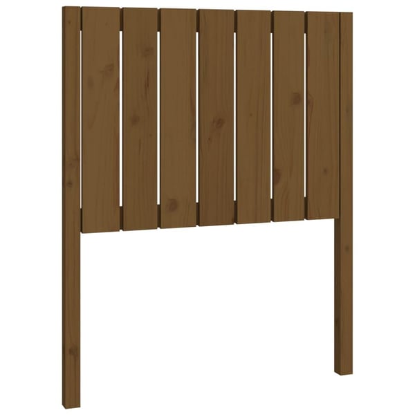 vidaXL Sengegavl honningbrun 80,5x4x100 cm heltre furu