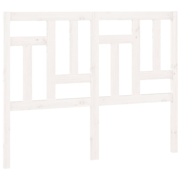 vidaXL Sengegavl hvit 145,5x4x100 cm heltre furu