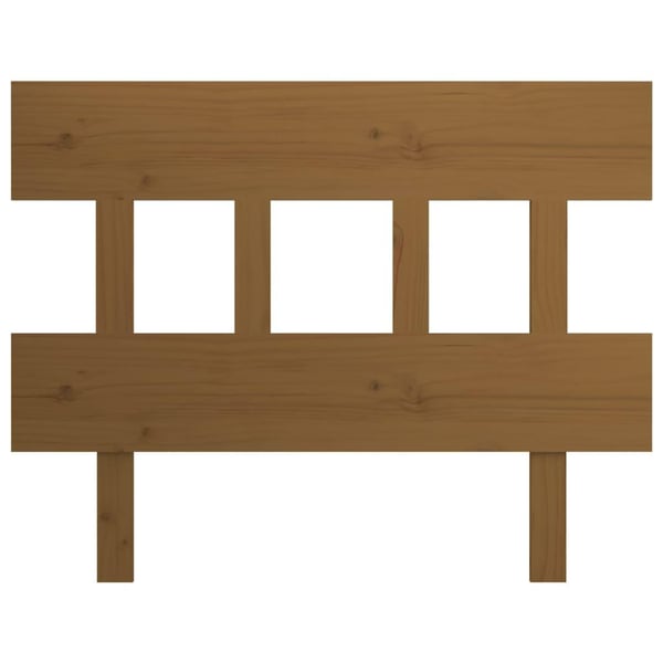 vidaXL Sengegavl honningbrun 93,5x3x81 cm heltre furu