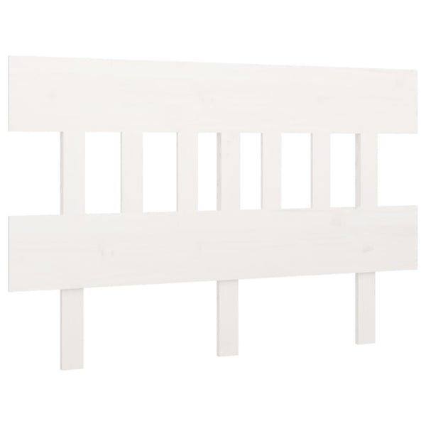 vidaXL Sengegavl hvit 163,5x3x81 cm heltre furu