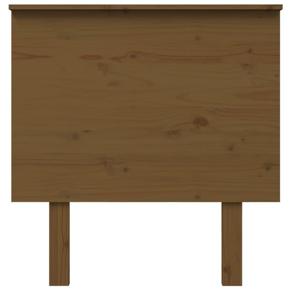 vidaXL Sengegavl honningbrun 79x6x82,5 cm heltre furu