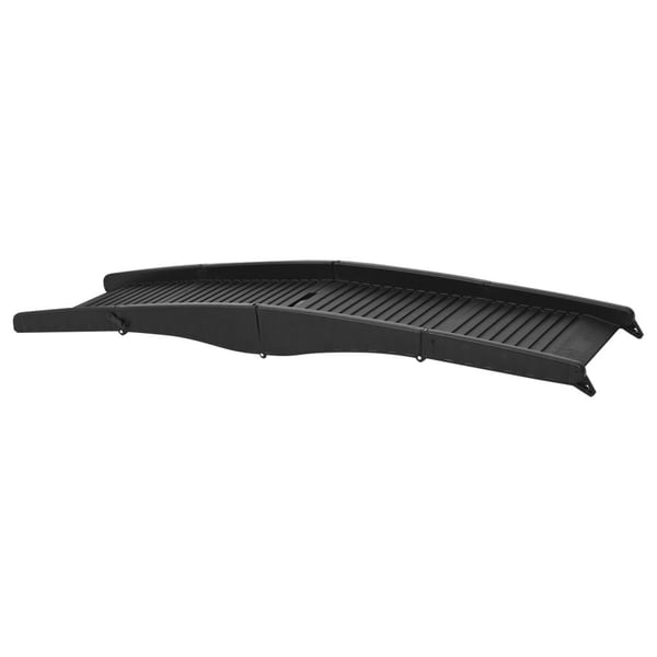 vidaXL Sammenleggbar hunderampe svart 153x40x12,5 cm plast