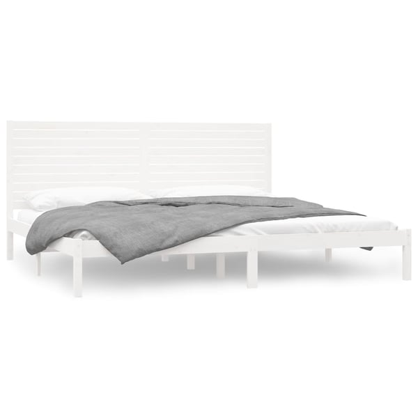 vidaXL Sengeramme hvit heltre200x200 cm