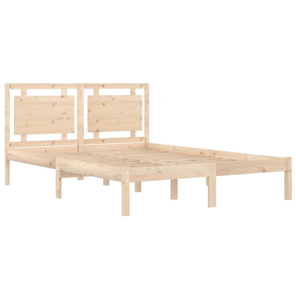 vidaXL Sengeramme heltre 120x190 cm Small Double