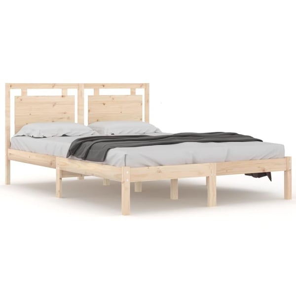 vidaXL Sengeramme heltre 150x200 cm King Size