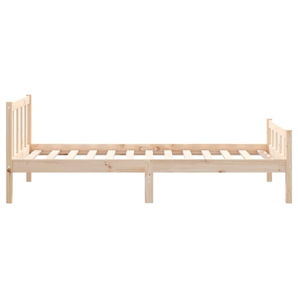 vidaXL sengeramme 75x190 cm massivt træ