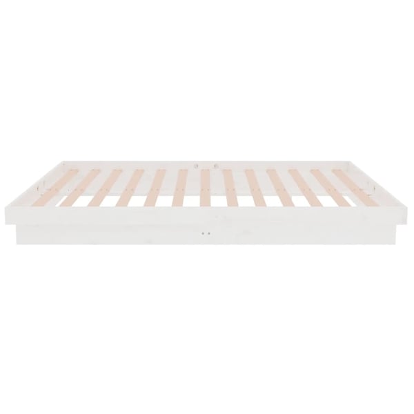 vidaXL sengeramme 120x200 cm massivt træ hvid