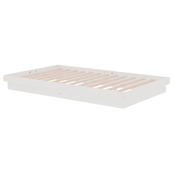 vidaXL sengeramme 120x200 cm massivt træ hvid