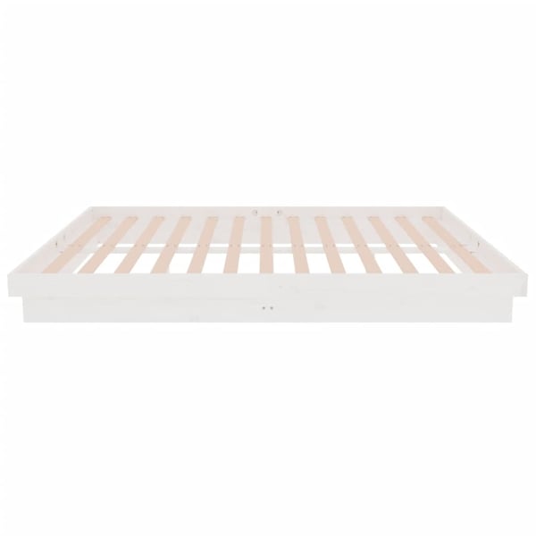 vidaXL Sengeramme hvit heltre 140x200 cm