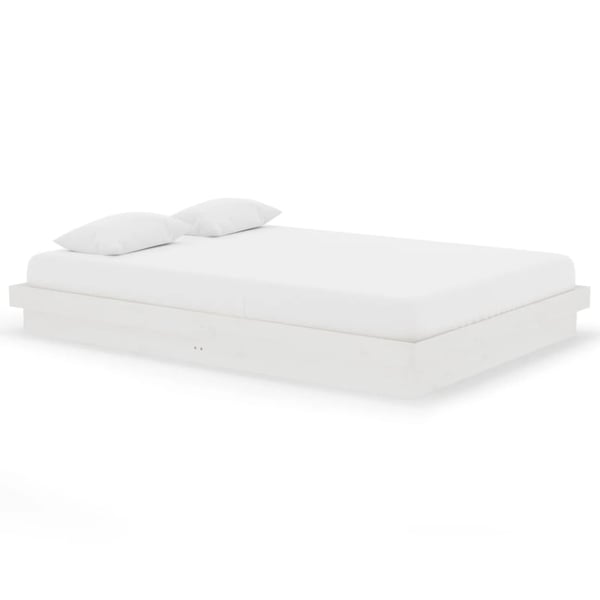 vidaXL Sengeramme hvit heltre 140x200 cm
