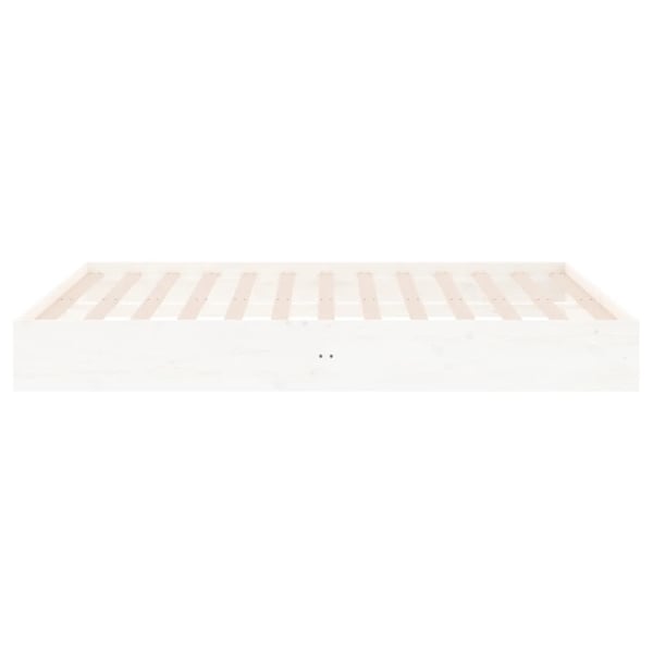 vidaXL Sengeramme hvit heltre 180x200 cm Super King