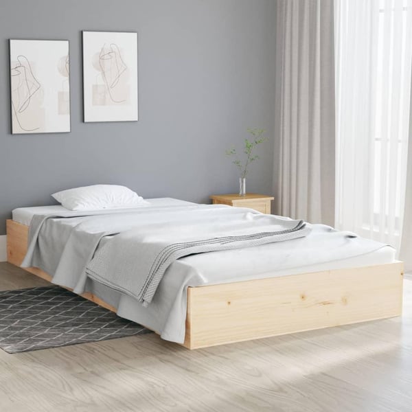 vidaXL sengeramme 90x200 cm massivt træ