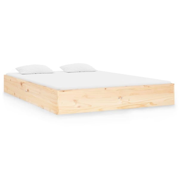 vidaXL Sengeramme heltre 135x190 cm Double