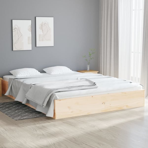 vidaXL Sengeramme heltre 120x190 cm Small Double