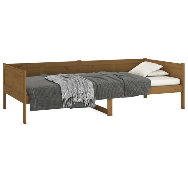 vidaXL Dagseng honningbrun heltre furu 90x190 cm