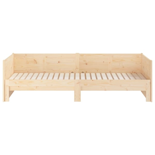 vidaXL daybed med udtræk 2x(80x200) cm massivt fyrretræ