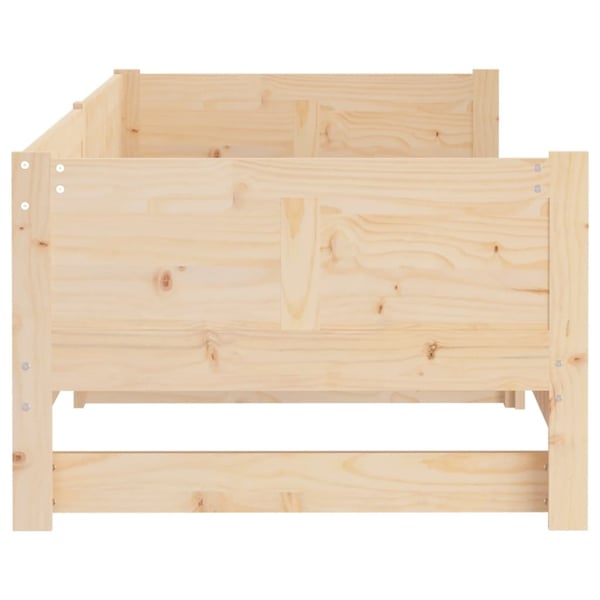vidaXL daybed med udtræk 2x(80x200) cm massivt fyrretræ