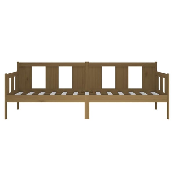 vidaXL Dagseng honningbrun heltre furu 90x190 cm