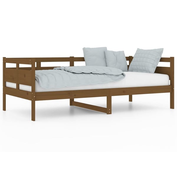 vidaXL Dagseng honningbrun heltre furu 90x190 cm