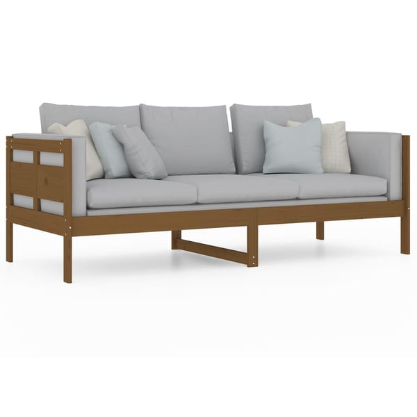 vidaXL Dagseng honningbrun heltre furu 80x200 cm