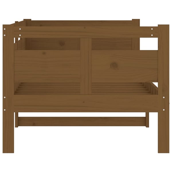 vidaXL Dagseng honningbrun heltre furu 80x200 cm