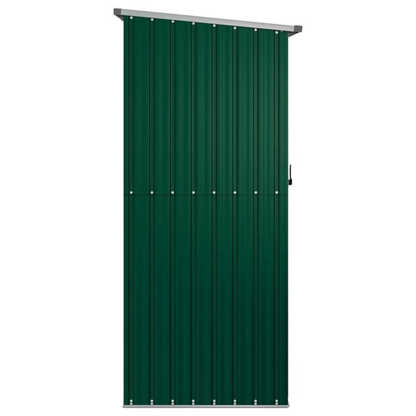 vidaXL haveskur 180,5x97x209,5 galvaniseret stål grøn