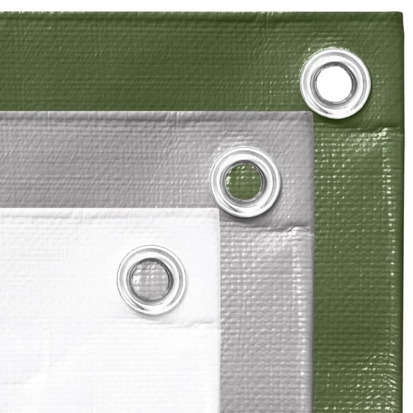 vidaXL presenning 6x6 m 260 g/m² HDPE grøn