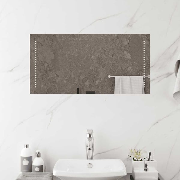 vidaXL Kylpyhuoneen LED-peili 80x40 cm