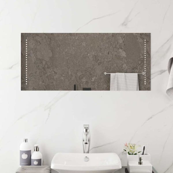vidaXL Badrumsspegel LED 90x40 cm