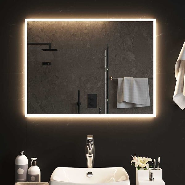 vidaXL Kylpyhuoneen LED-peili 80x60 cm