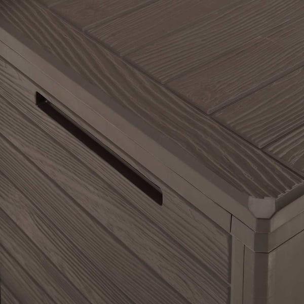 vidaXL Putekasse for hage brun 58,5x46x55 cm polypropylen