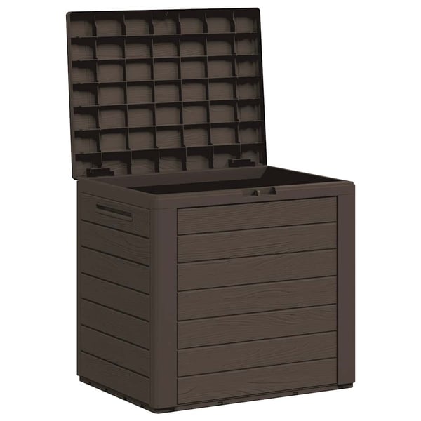 vidaXL Putekasse for hage brun 58,5x46x55 cm polypropylen