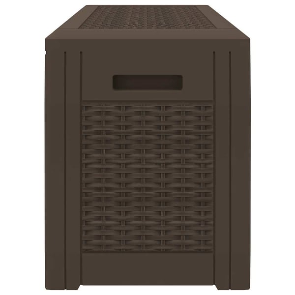 vidaXL Putekasse for hage brun 119x48x60 cm