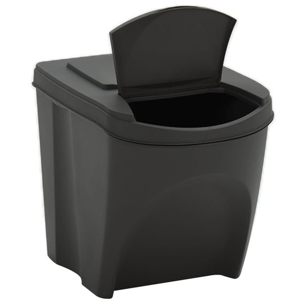 vidaXL stabelbare affaldsspande 3 stk. 75 l polypropylen grå