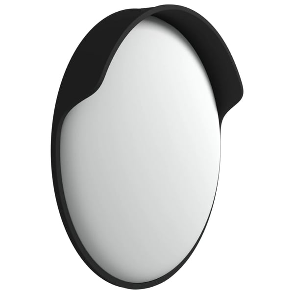 vidaXL Liikennepeili kupera musta Ø45 cm polykarbonaatti