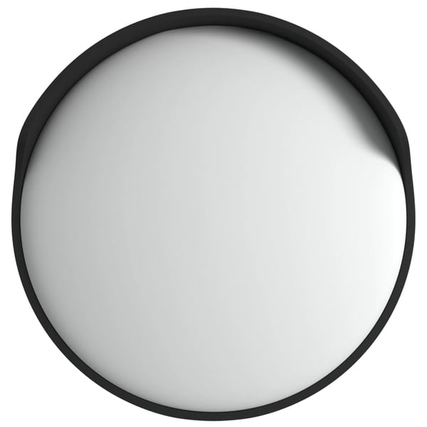 vidaXL Liikennepeili kupera musta Ø45 cm polykarbonaatti