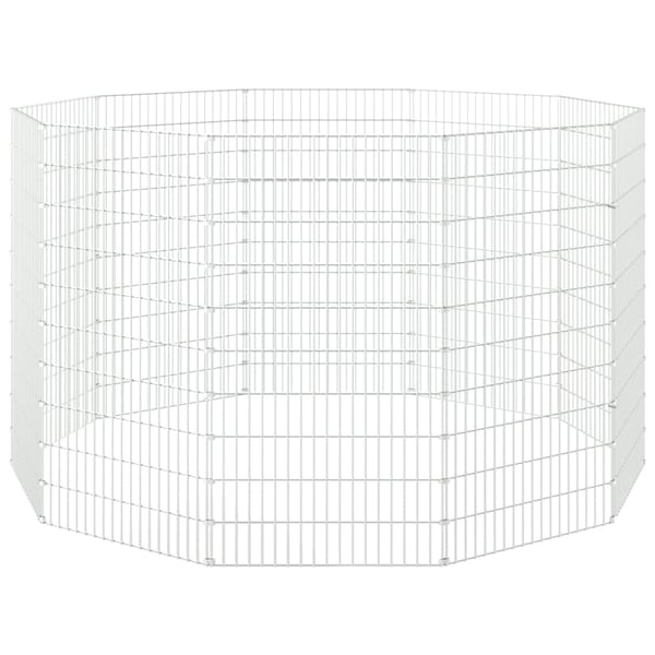 vidaXL 10-panels kaninbur 54x100 cm galvaniseret jern